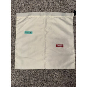STAUD Off-White Red Drawstring Storage Dust Bag One Size​